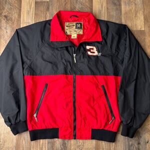 Vintage 90s Nascar Jacket‎ Men's Medium Red Black Wear Guard Waterproof 6157